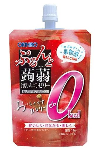 오리히로 곤약젤리 0kcal 사과 파우치형 130g