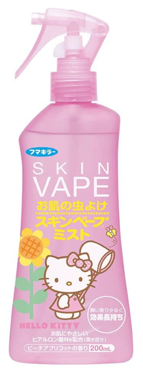 Skin Vape 스킨베이프 모기약 미스트 헬로키티 200ml - 피치 살구