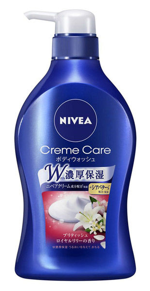 NIVEA 니베아 크림케어 바디워시 영국 로얄 릴리의향기 펌프 480ml