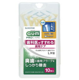 GUM 치간칫솔 L자형 사이즈S (10개입)