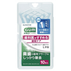 GUM 치간칫솔 L자형 사이즈SS (10개입)