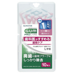 GUM 치간칫솔 L자형 사이즈M (10개입)