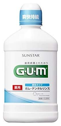 GUM 덴탈 가글 상쾌한 타입 500ml