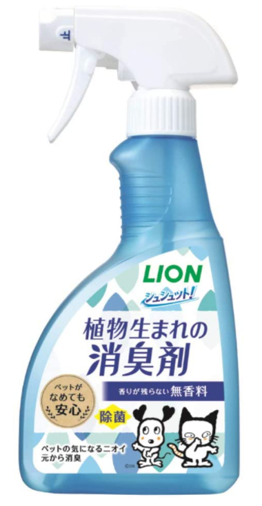 LION 슈슈토 식물 반려동물 탈취제 무향료 400ml