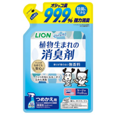 LION 슈슈토 식물 반려동물 탈취제 무향료 리필용 320ml