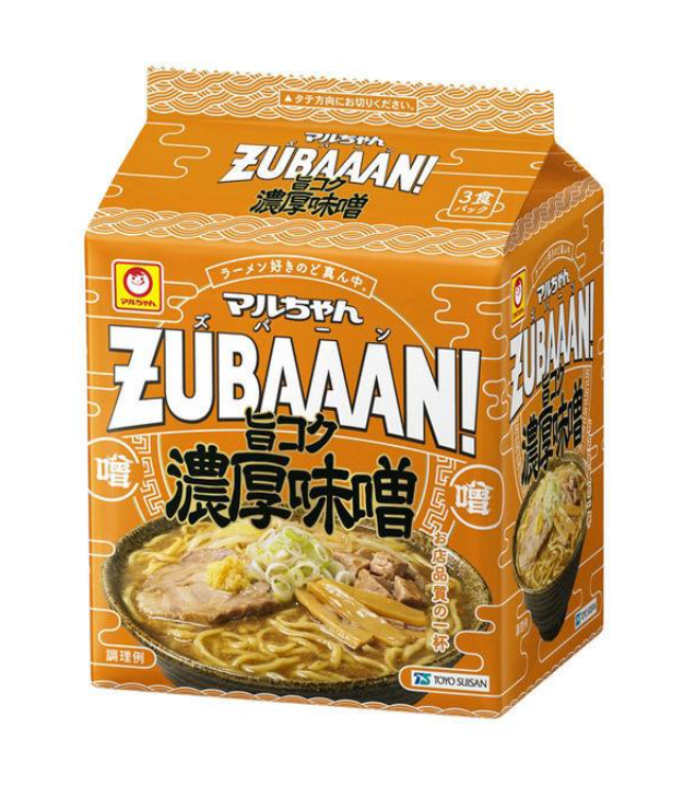 마루짱 봉지라면 ZUBAAAN 진한 된장라멘 3개입