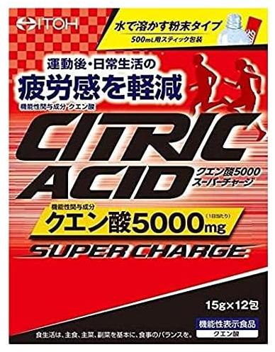 ITOH CITRIC ACID 구연산 5000 슈퍼차지 12포