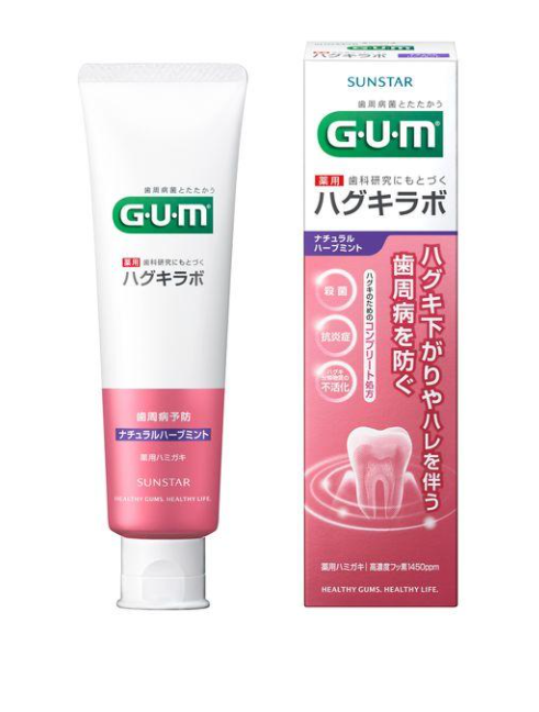 GUM 잇몸을 위한 페이스트 메디컬 허브 민트 치약 1개