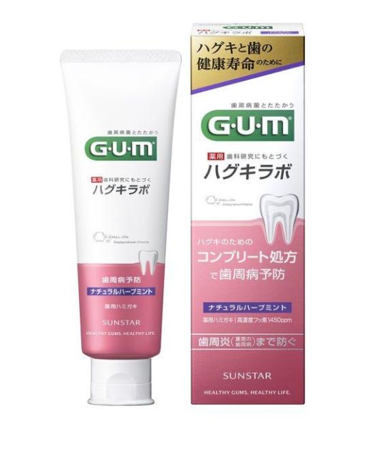 GUM 잇몸을 위한 페이스트 네츄럴 허브 민트 치약 1개