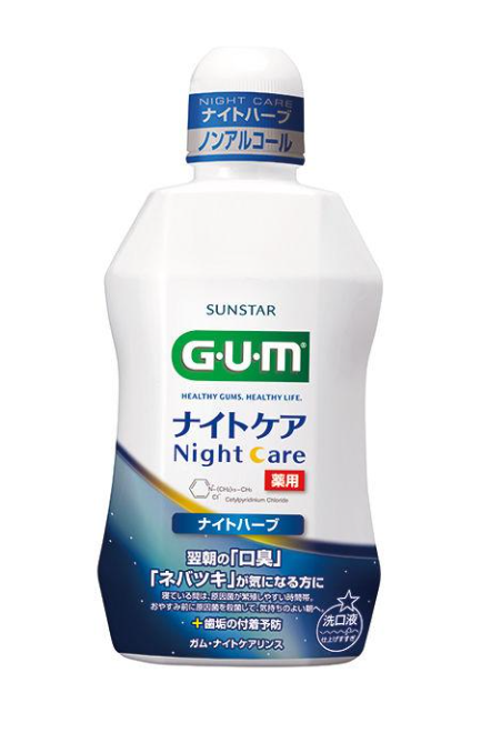 GUM 나이트 케어 가글 나이트 허브 450ml