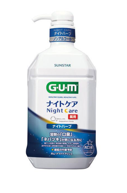 GUM 나이트 케어 가글 나이트 허브 900ml