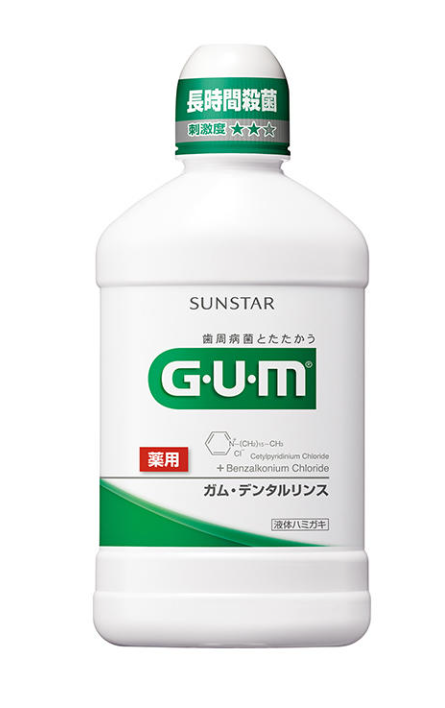 GUM 덴탈린스 가글 레귤러 500ml