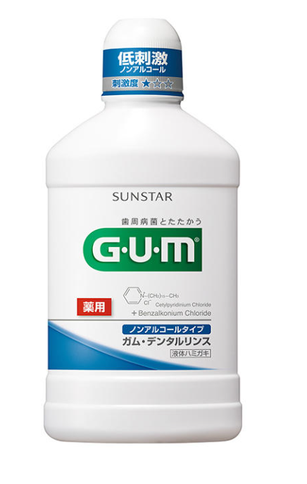 GUM 덴탈린스 가글 무알코올 500ml