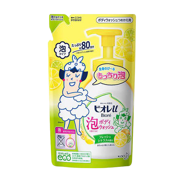 비오레U 거품 바디워시 리필용 시트러스향 480ml