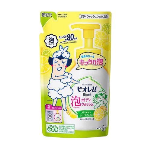 비오레U 거품 바디워시 리필용 시트러스향 480ml