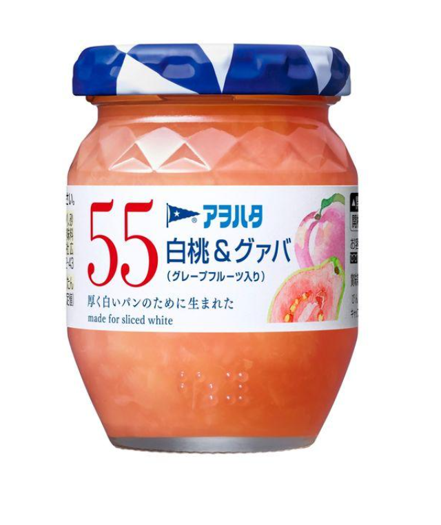 아오하타 55 백도 복숭아&구아바 잼 150g